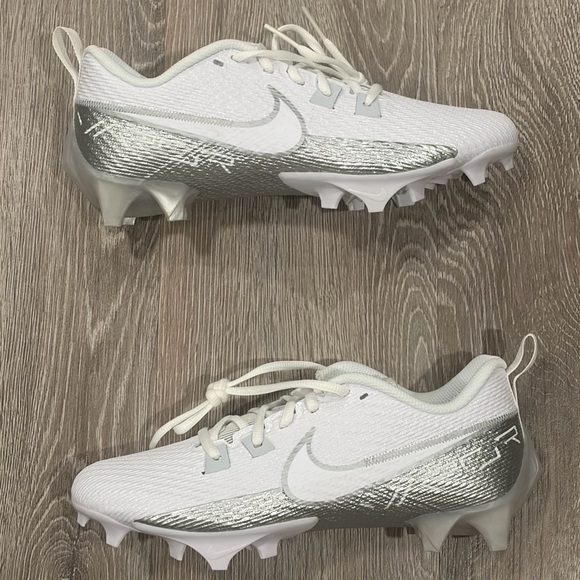 Nike Vapor Edge Speed 360 2 Football Cleats Mens 8 White Silver DA5455-102 - Picture 2 of 7